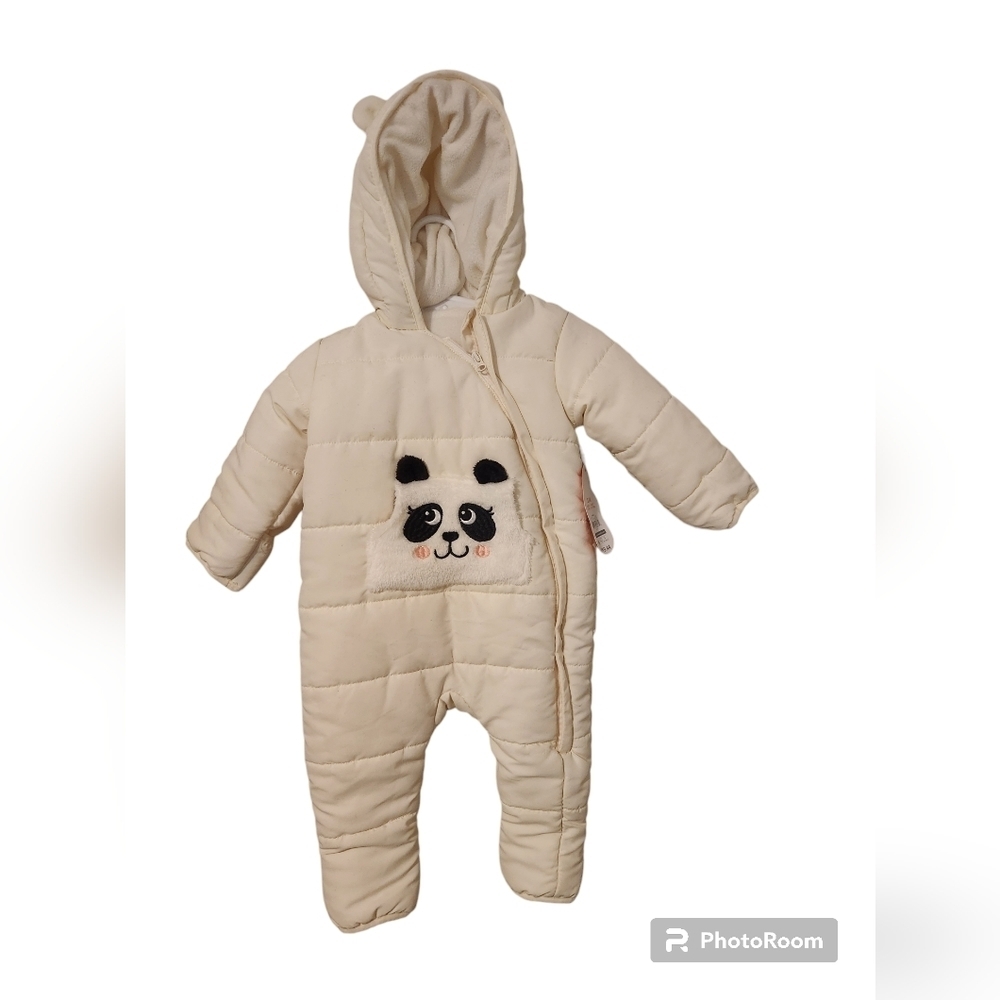 Brand New 3-6 Months Infant Wonder Nation White Panda Bunting Pram Snows… - Picture 3 of 11
